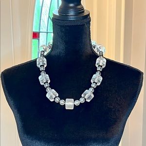 Black and Lucite Necklace